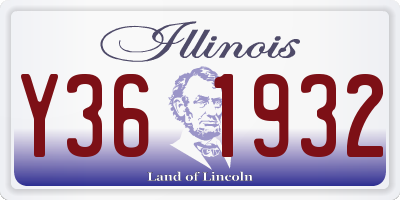 IL license plate Y361932