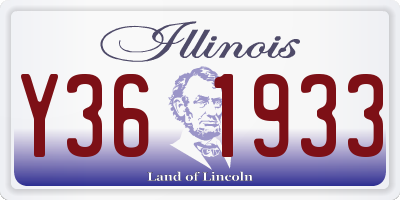 IL license plate Y361933