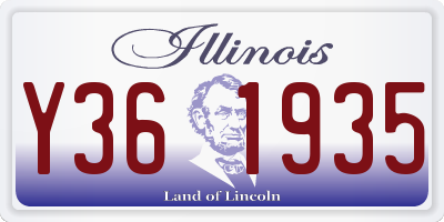 IL license plate Y361935