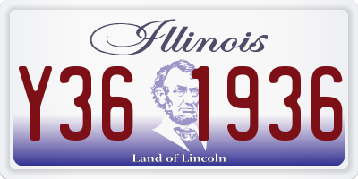 IL license plate Y361936