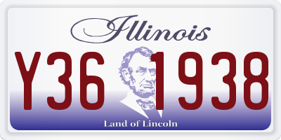 IL license plate Y361938