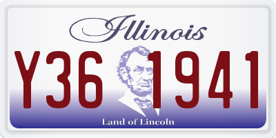 IL license plate Y361941