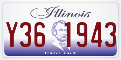 IL license plate Y361943