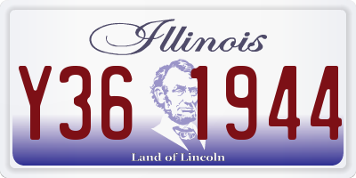 IL license plate Y361944