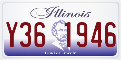 IL license plate Y361946