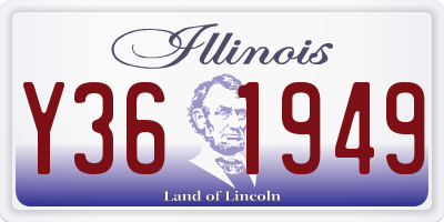 IL license plate Y361949