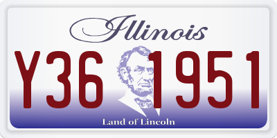 IL license plate Y361951