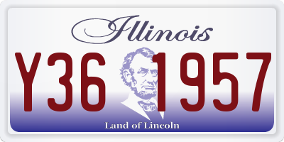 IL license plate Y361957