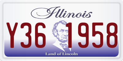 IL license plate Y361958