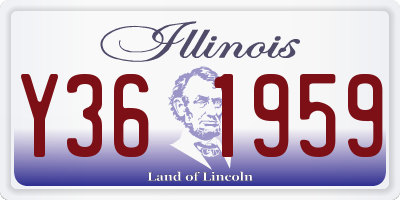 IL license plate Y361959