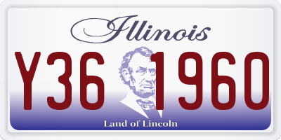 IL license plate Y361960