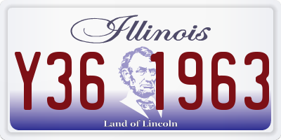 IL license plate Y361963