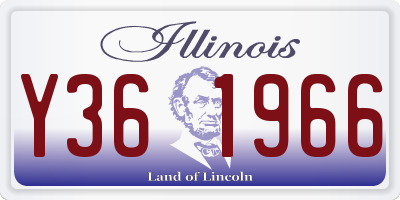 IL license plate Y361966