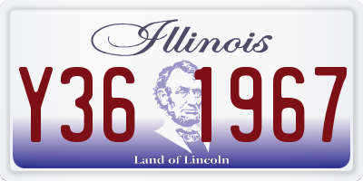 IL license plate Y361967