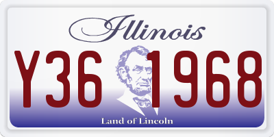 IL license plate Y361968