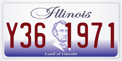 IL license plate Y361971