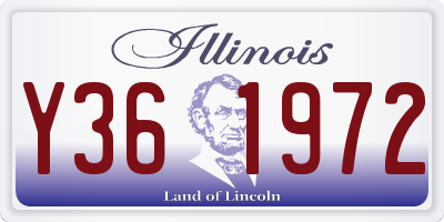IL license plate Y361972
