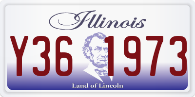 IL license plate Y361973