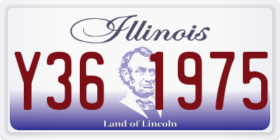 IL license plate Y361975