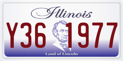 IL license plate Y361977