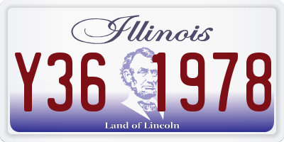 IL license plate Y361978