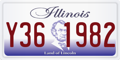 IL license plate Y361982
