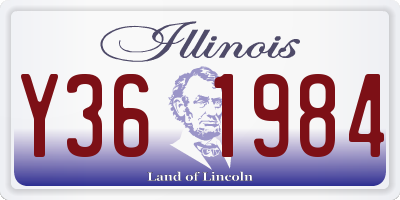 IL license plate Y361984