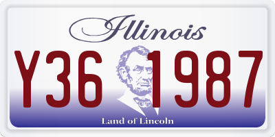 IL license plate Y361987