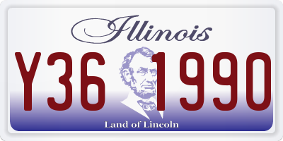 IL license plate Y361990