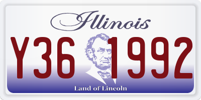 IL license plate Y361992