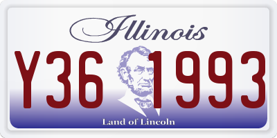 IL license plate Y361993