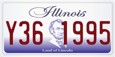 IL license plate Y361995
