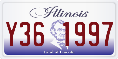 IL license plate Y361997