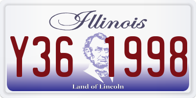 IL license plate Y361998