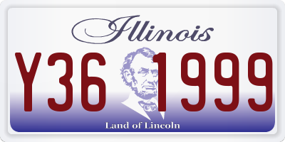 IL license plate Y361999