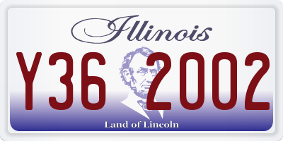 IL license plate Y362002