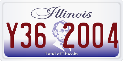 IL license plate Y362004