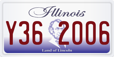 IL license plate Y362006