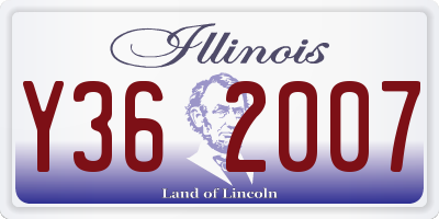 IL license plate Y362007