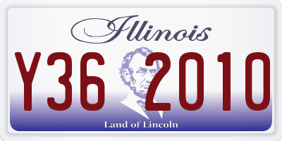 IL license plate Y362010