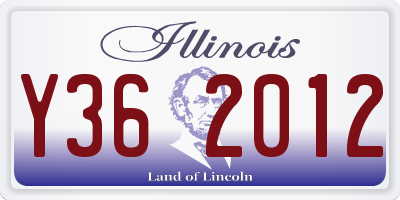 IL license plate Y362012