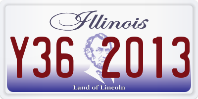 IL license plate Y362013