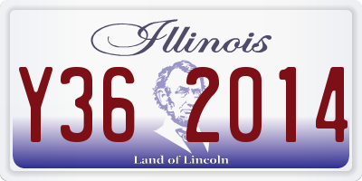 IL license plate Y362014