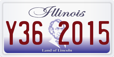 IL license plate Y362015