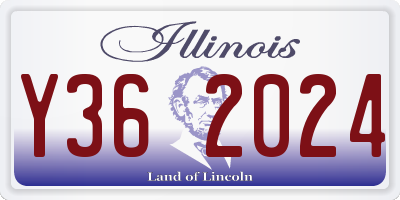IL license plate Y362024