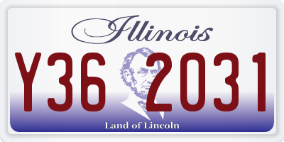IL license plate Y362031