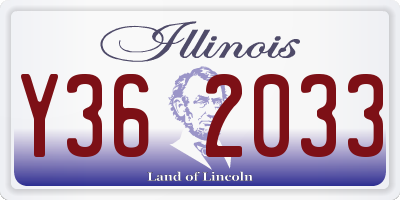 IL license plate Y362033