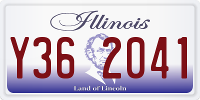 IL license plate Y362041