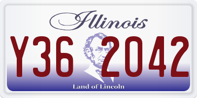 IL license plate Y362042