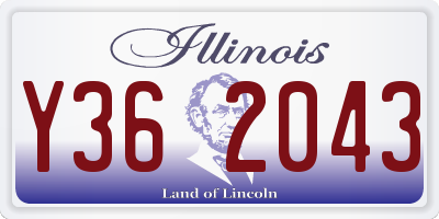 IL license plate Y362043